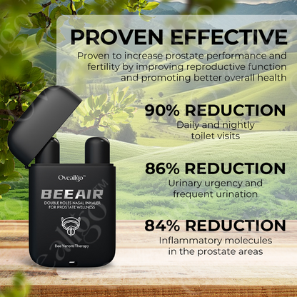 Oveallgo™ BeeAir Double Holes Nasal Inhaler for prostate Wellness Plus