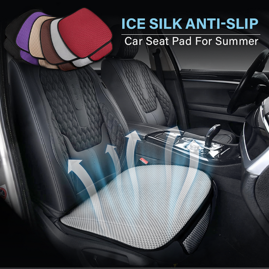 Ice Silk Anti-Slip Car Seat Pad For Summer: Breathable and Refreshing 🍃